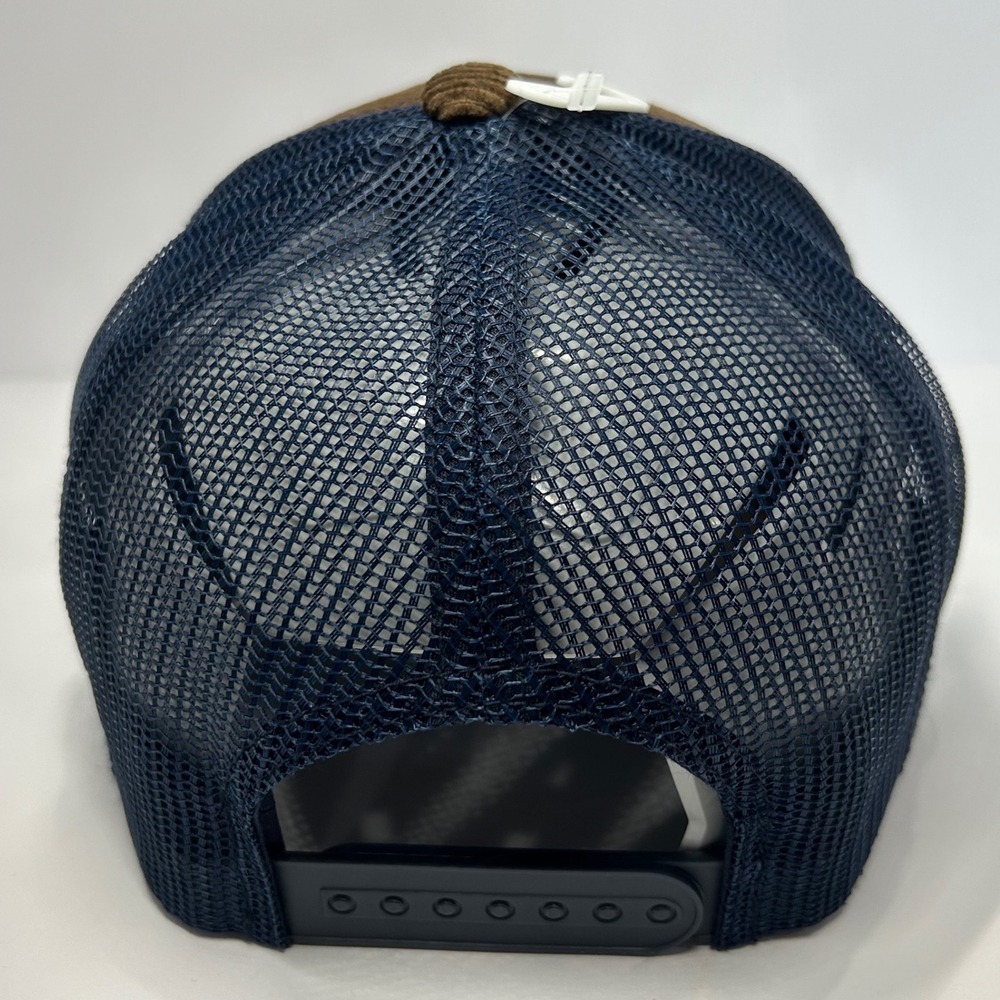 Modelo Cerveza Brown Corduroy Navy Mesh Rope Trucker Hat Snapback Cap New - Picture 5 of 9